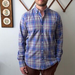 Bonobos Plaid Slim Fit Oxford Button Down Shirt